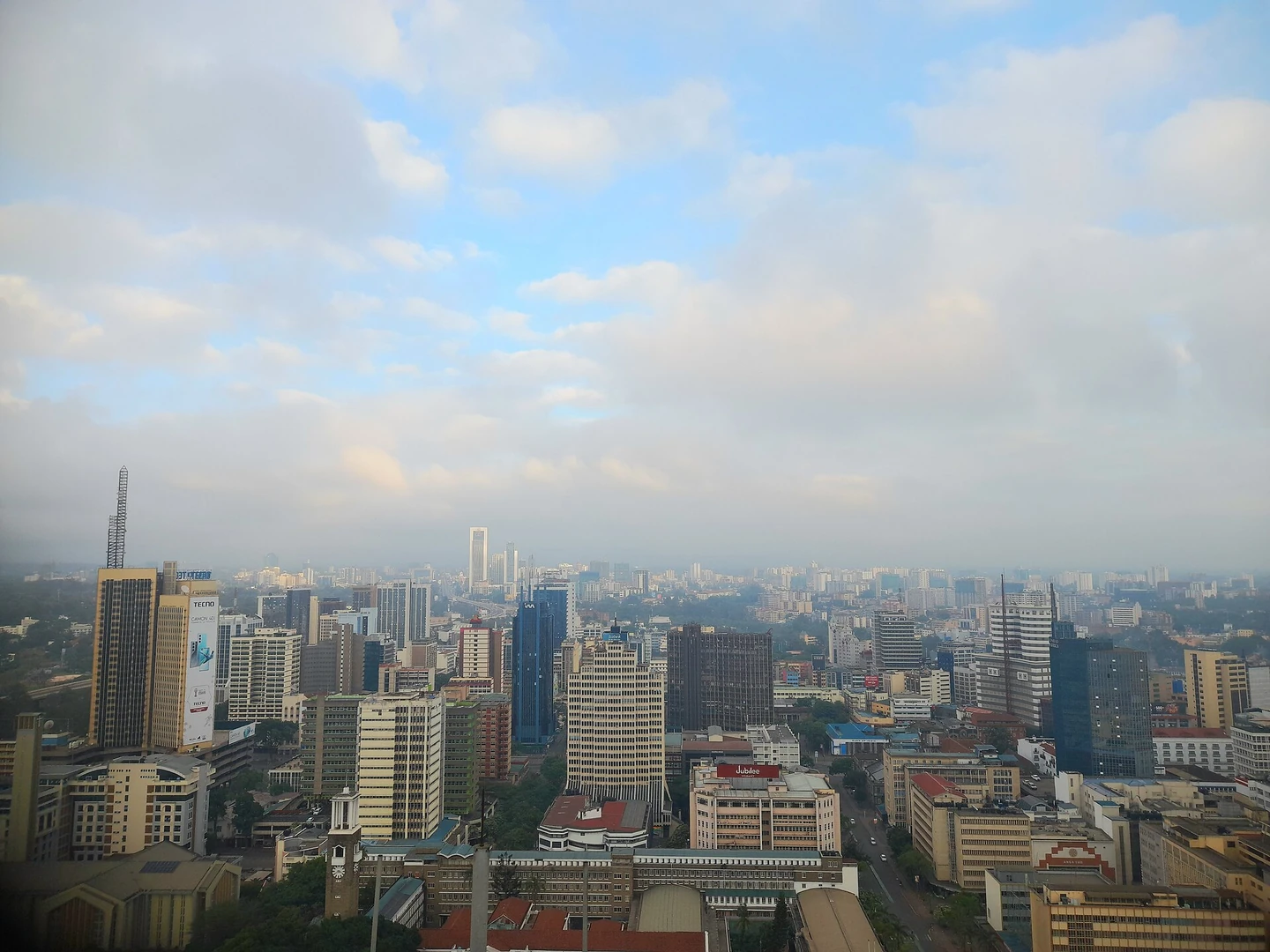 Nairobi skyline at dawn